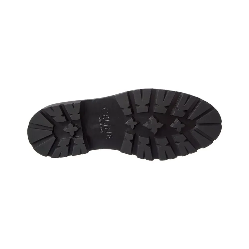 Celine Margaret Leather Loafer, Black